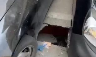 بالفيديو- كارثة على طريق فرن الشباك! image