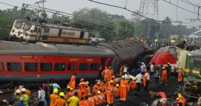 حادث تصادم بين قطار ركاب وقطار بضائع في الهند image