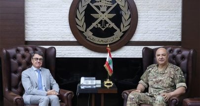 قائد الجيش استقبل السفير البلجيكي في لبنان image